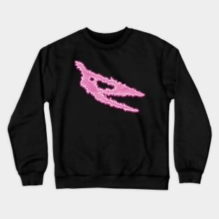 Power Skull - Pterodactyl Pink Crewneck Sweatshirt